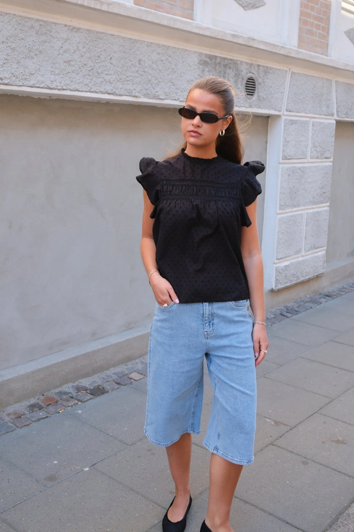 Trine Lace Top - Schwarz - Image 3
