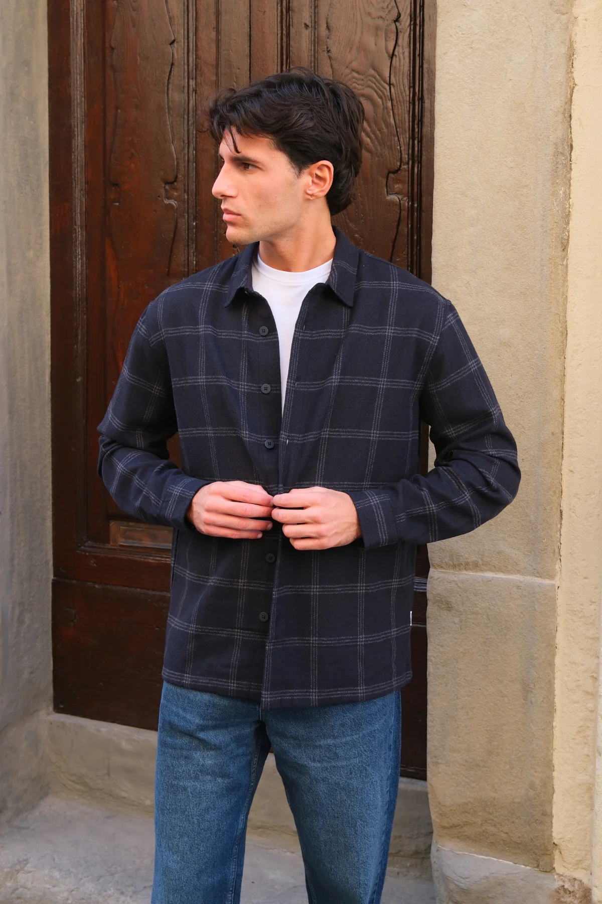 Tristan Overshirt - Dark Navy - Image 2