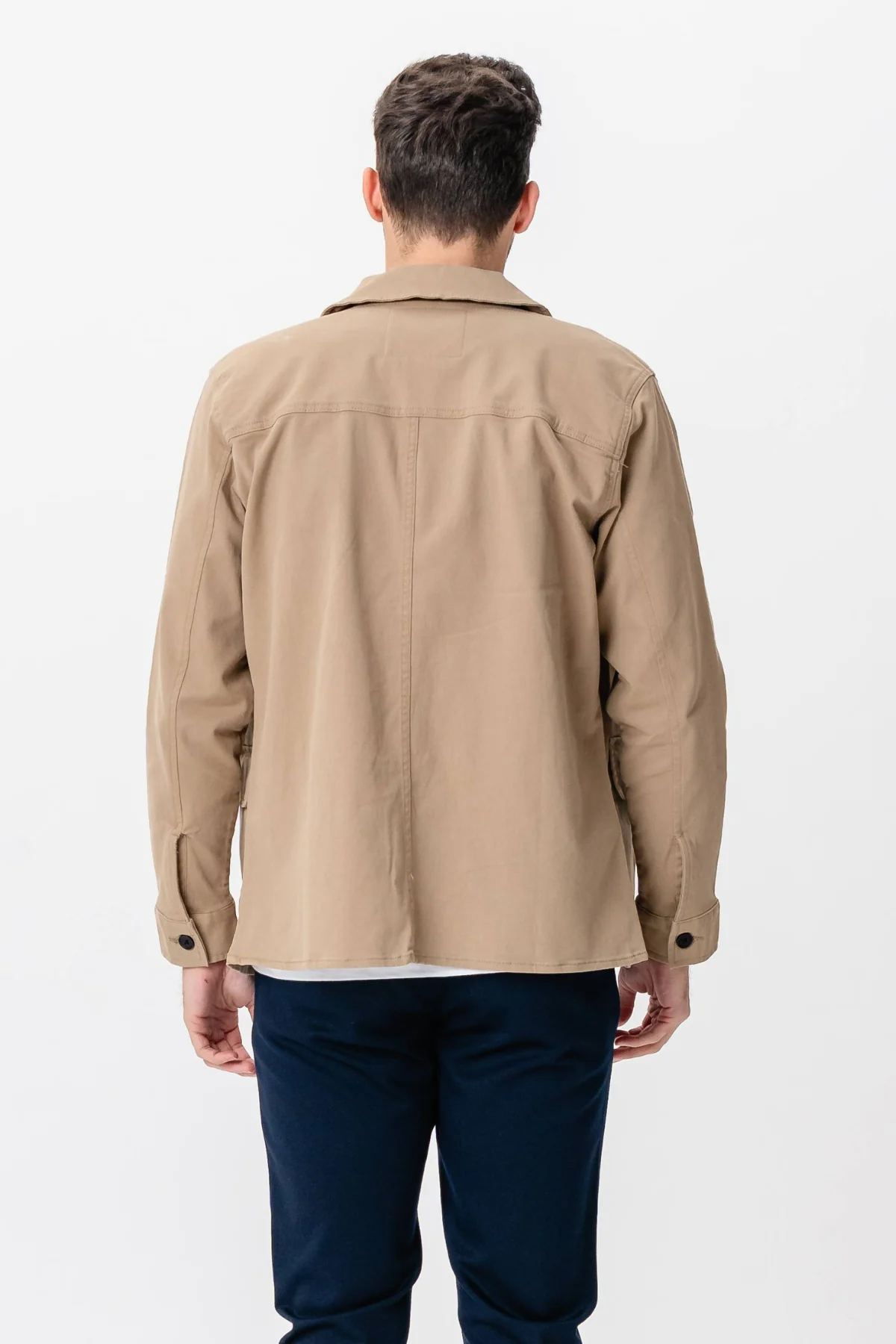 Twill -Hemdjacke - dunkler Sand - Image 6