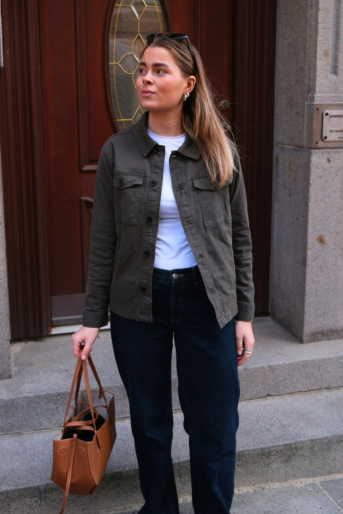 Twill Overshirt - dunkle Olive - Image 2