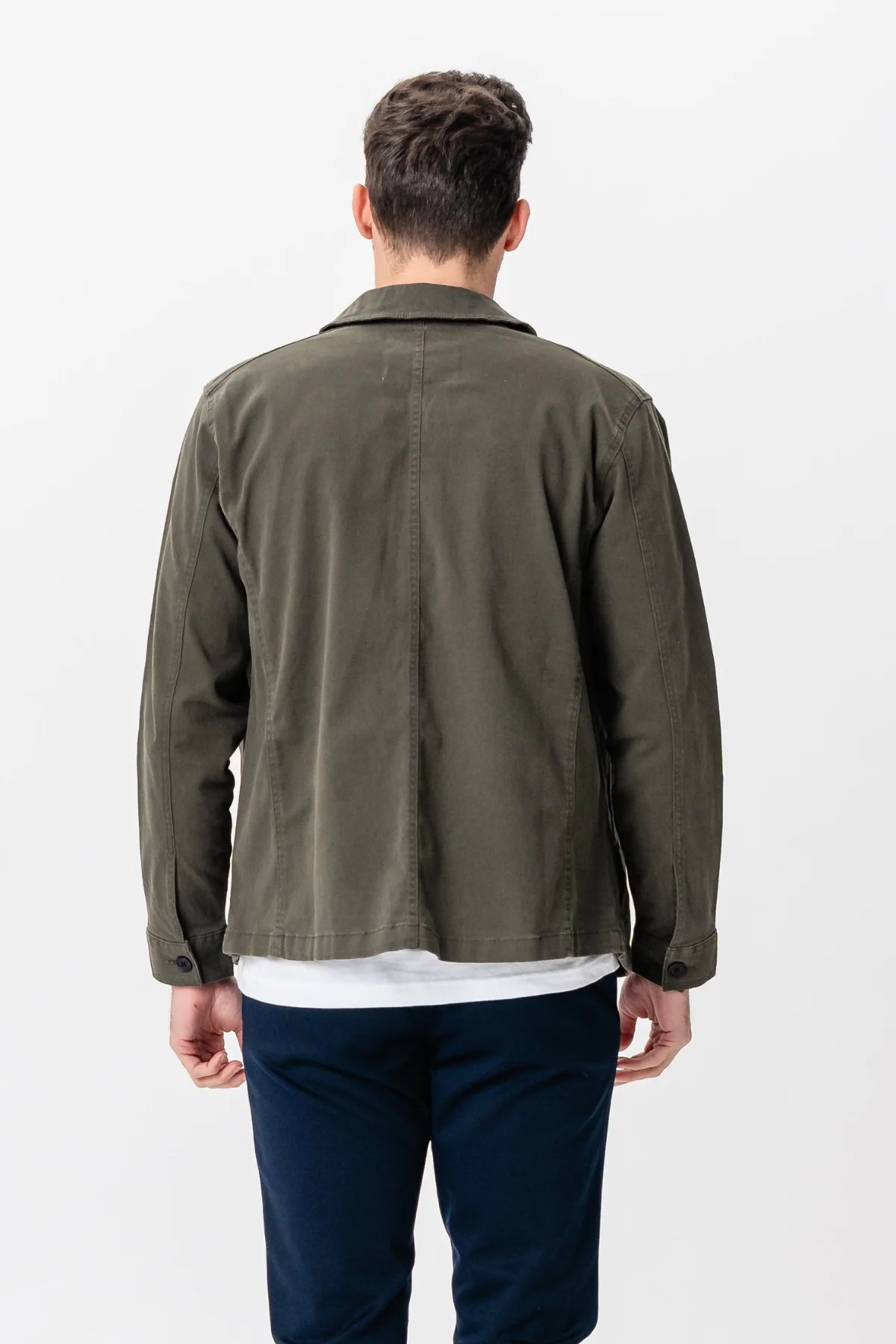 Twill Overshirt - dunkle Olive - Image 9