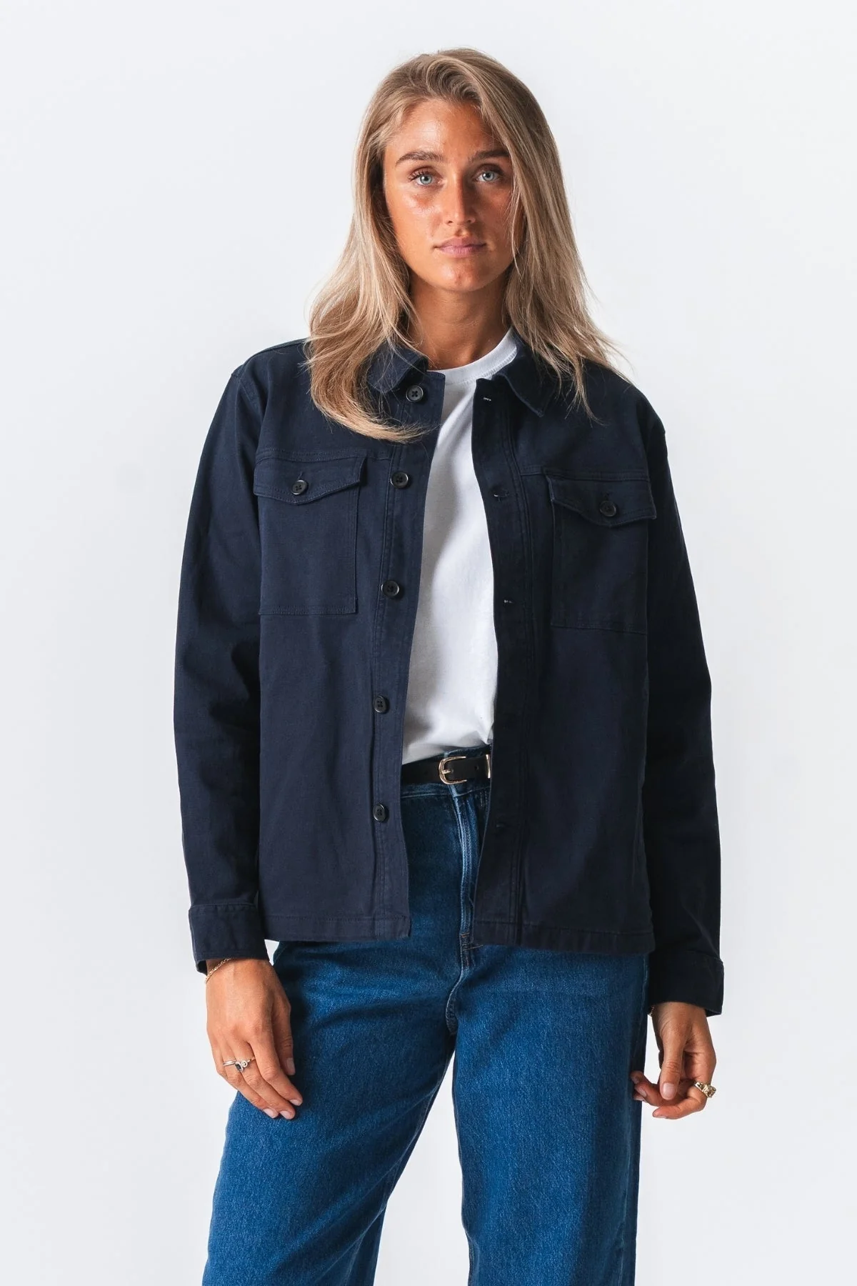 Twill Overshirt - Marine