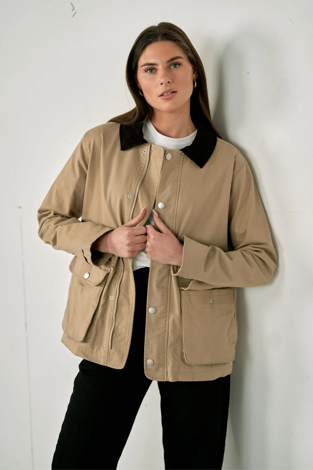 Twilljacke - dunkler Sand - Image 2