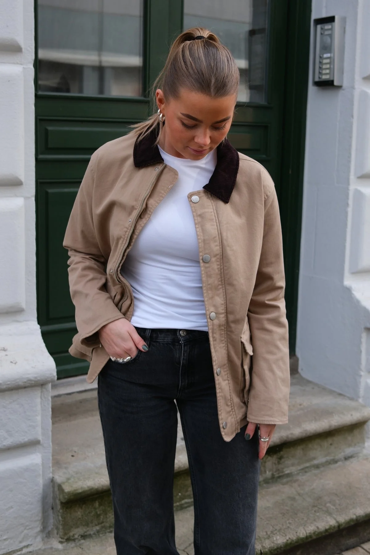 Twilljacke - dunkler Sand - Image 3