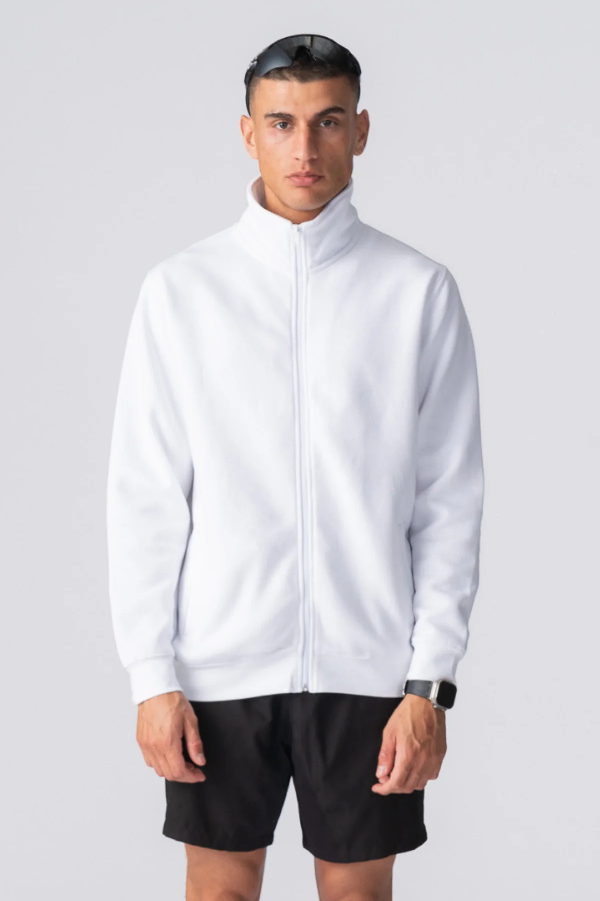 Ulan Sweat Reißverschlussjacke - Weiß