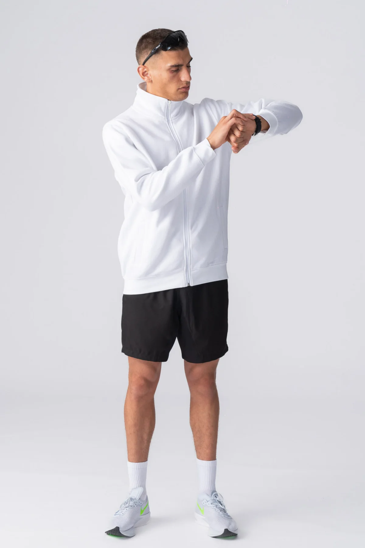Ulan Sweat Reißverschlussjacke - Weiß - Image 2