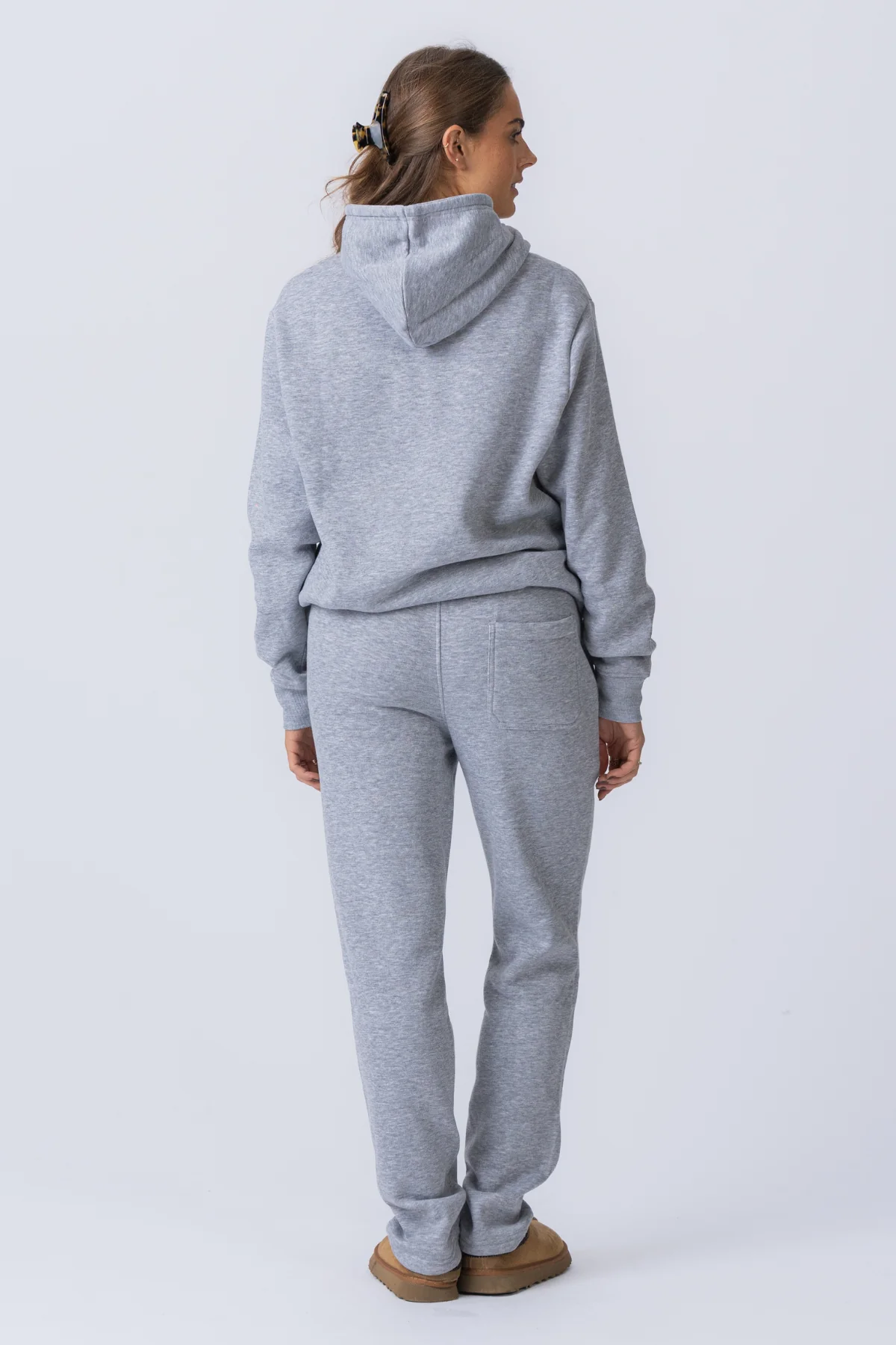 Unverzichtbares Kapuzen-Sweatset für Damen - Grau - Image 4