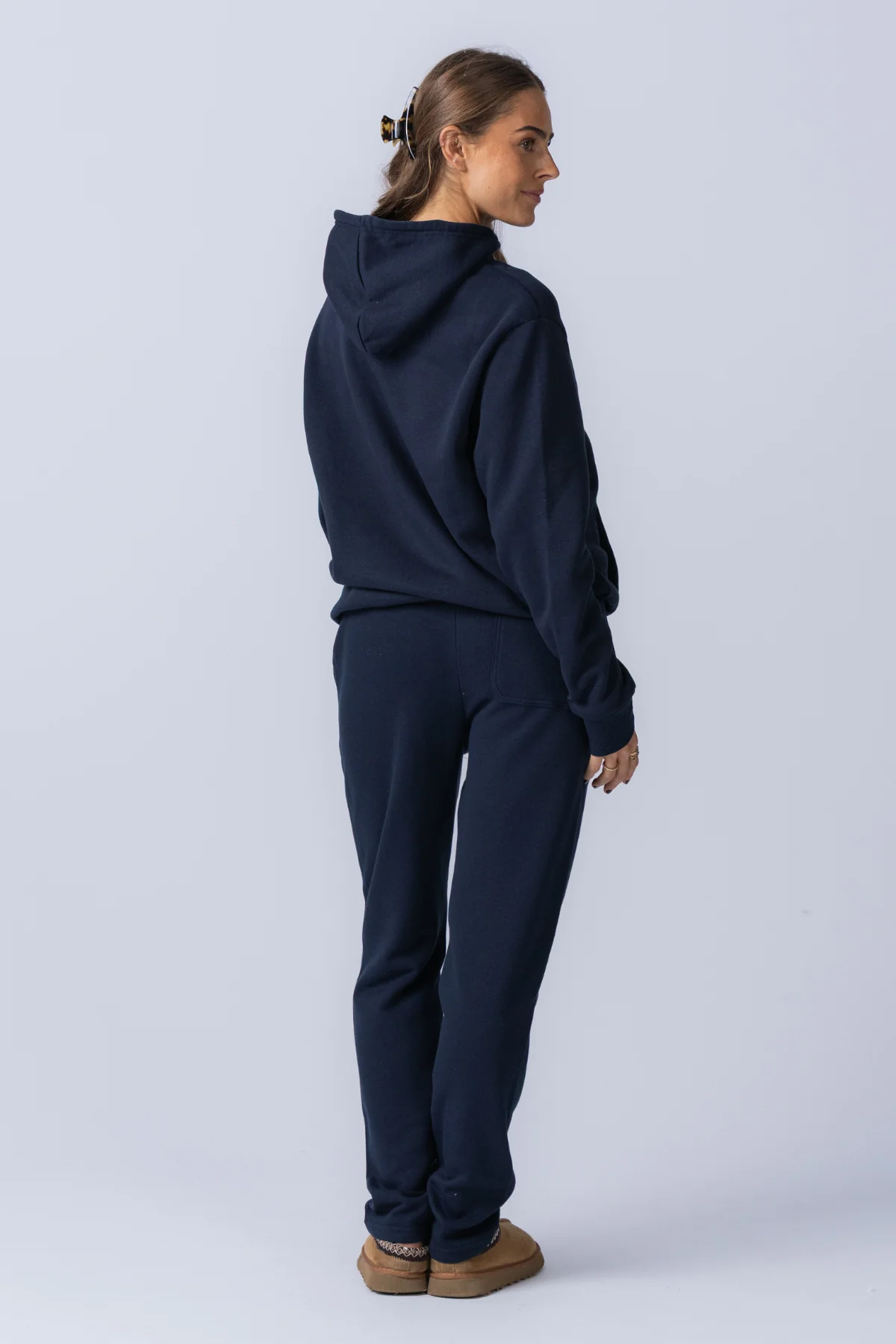 Unverzichtbares Kapuzen-Sweatset für Damen - Marine - Image 5