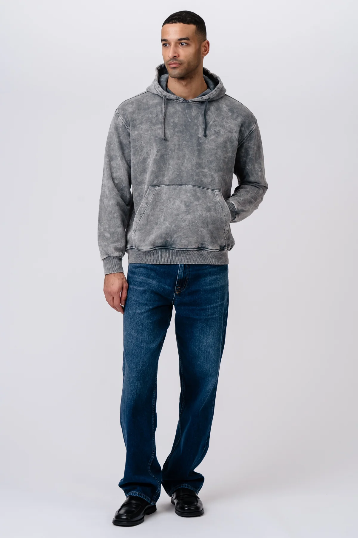Vincent Kapuzenpullover – Grau - Image 5