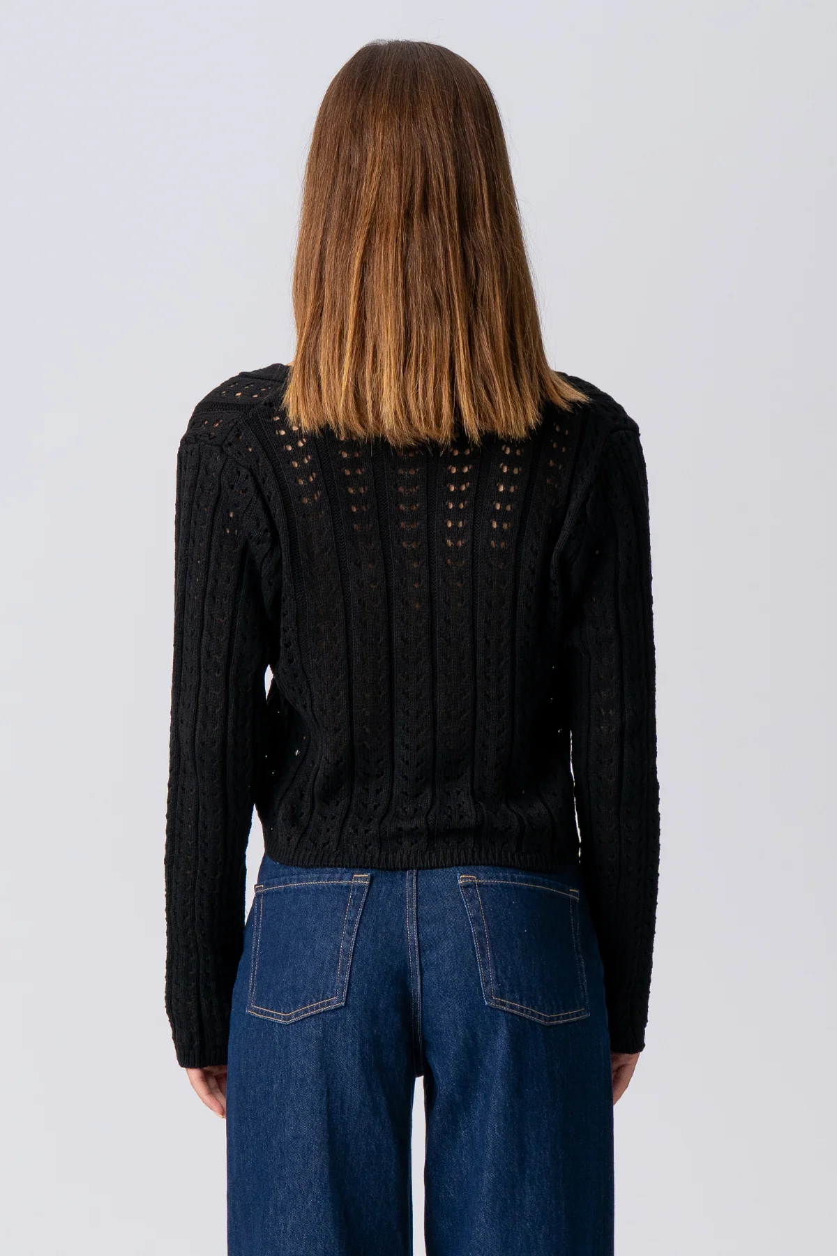 Virginia Strick Cardigan - Schwarz - Image 5