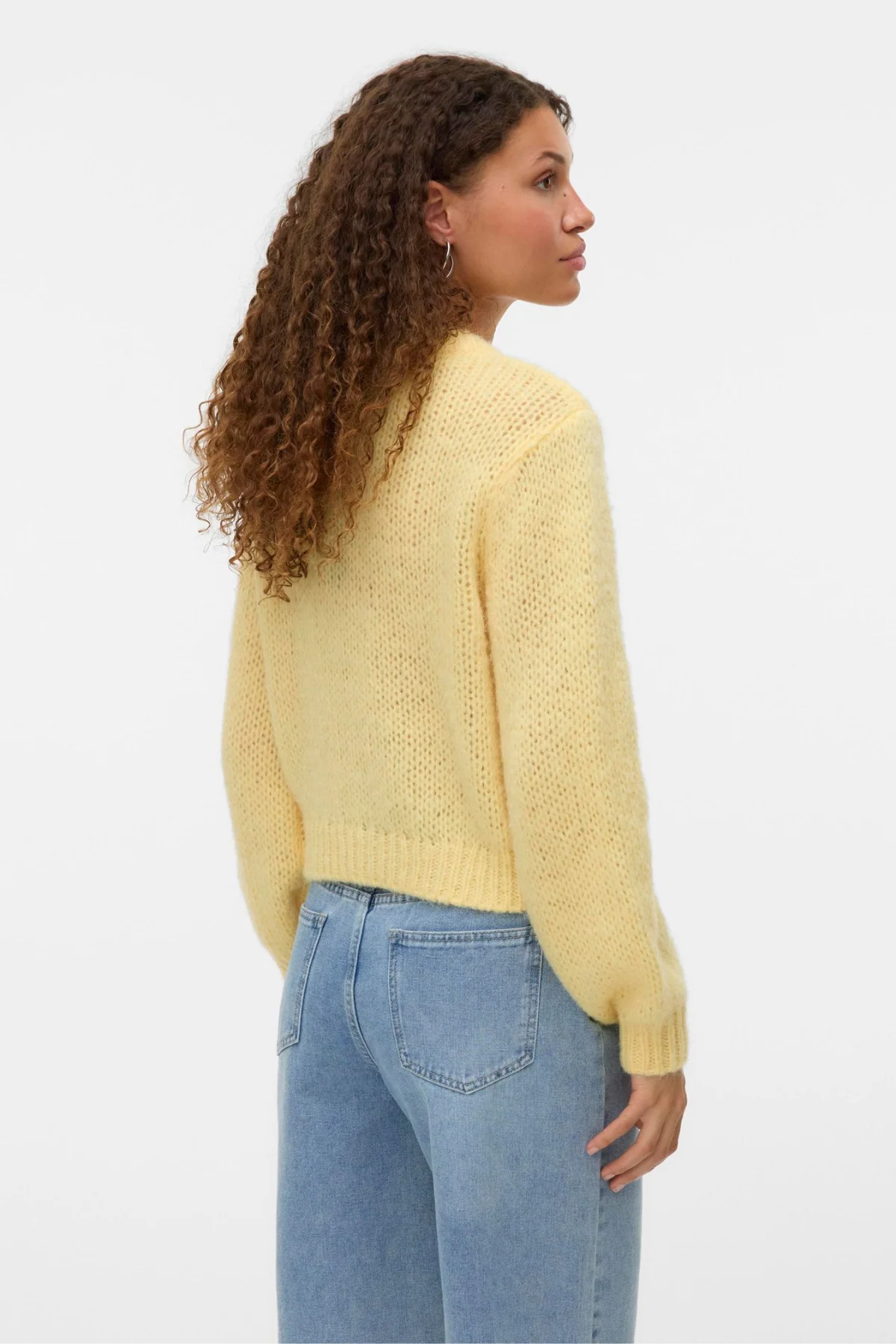 Wilo O -Neck -Strickjacke - blasse Banane - Image 5