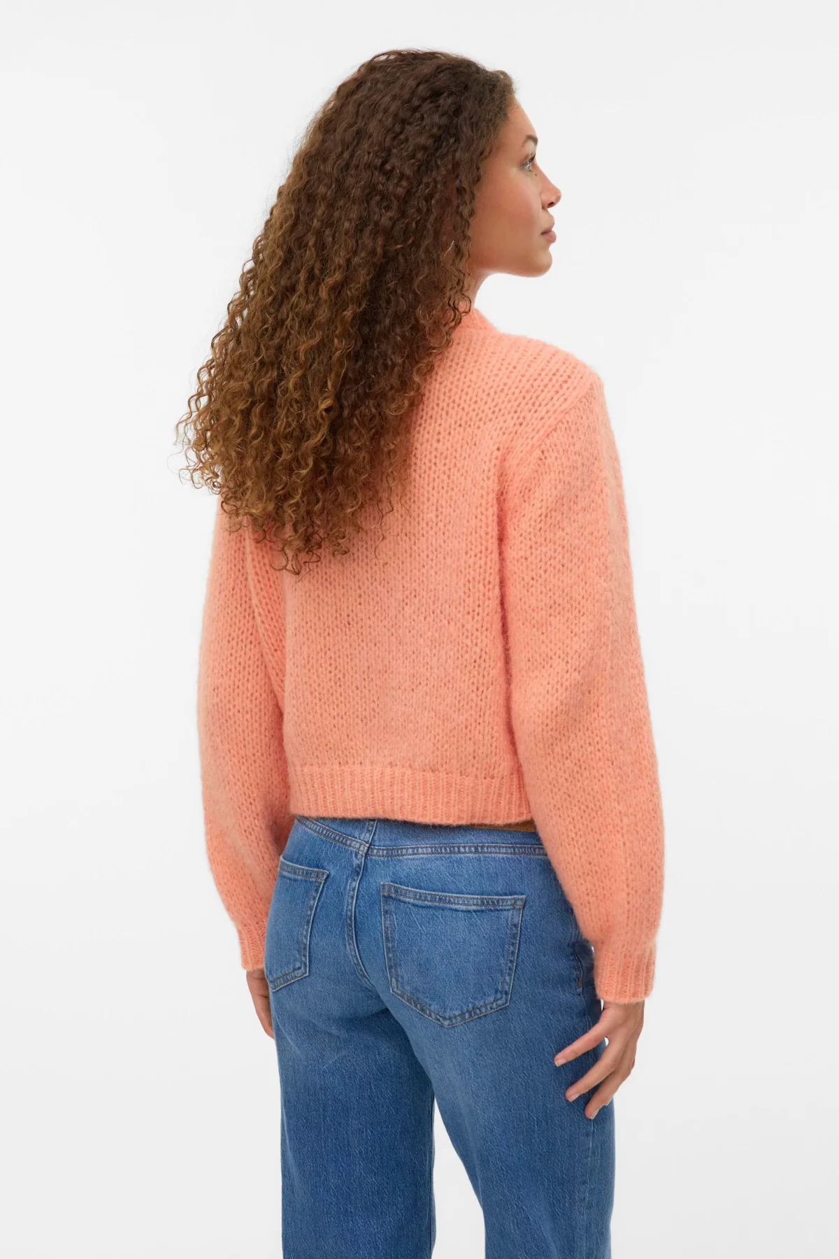 Wilo O -Neck -Strickjacke - Cantaloupe - Image 5
