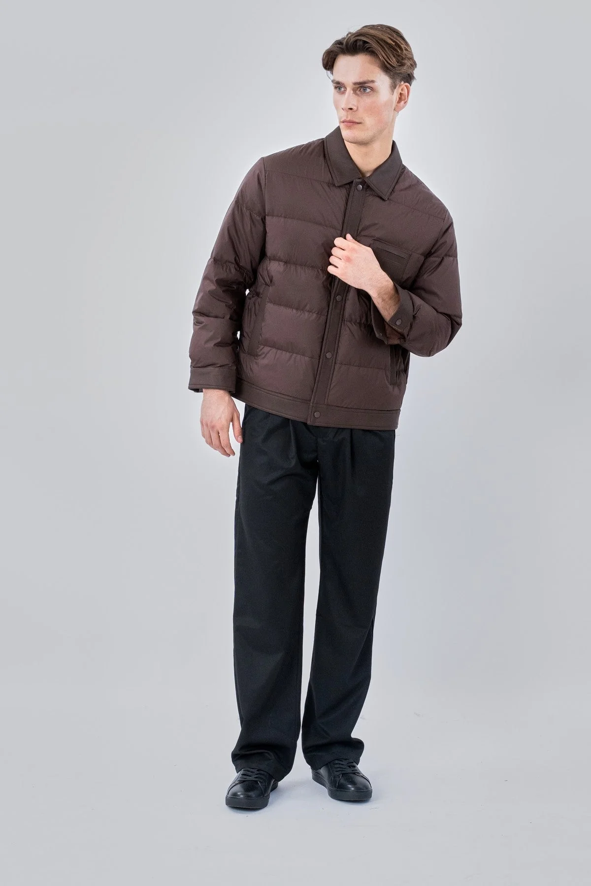 Wyatt Lange Jacke – Braun - Image 2