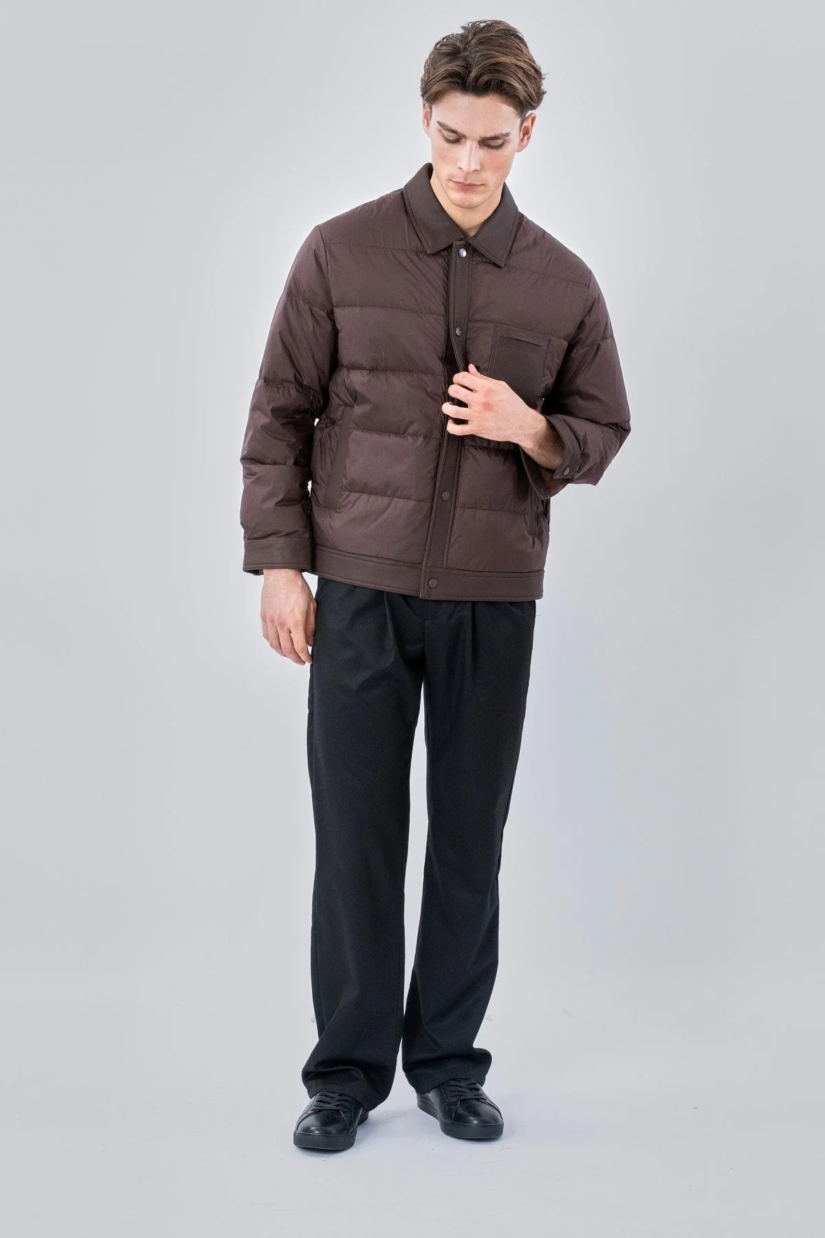 Wyatt Lange Jacke – Braun - Image 3