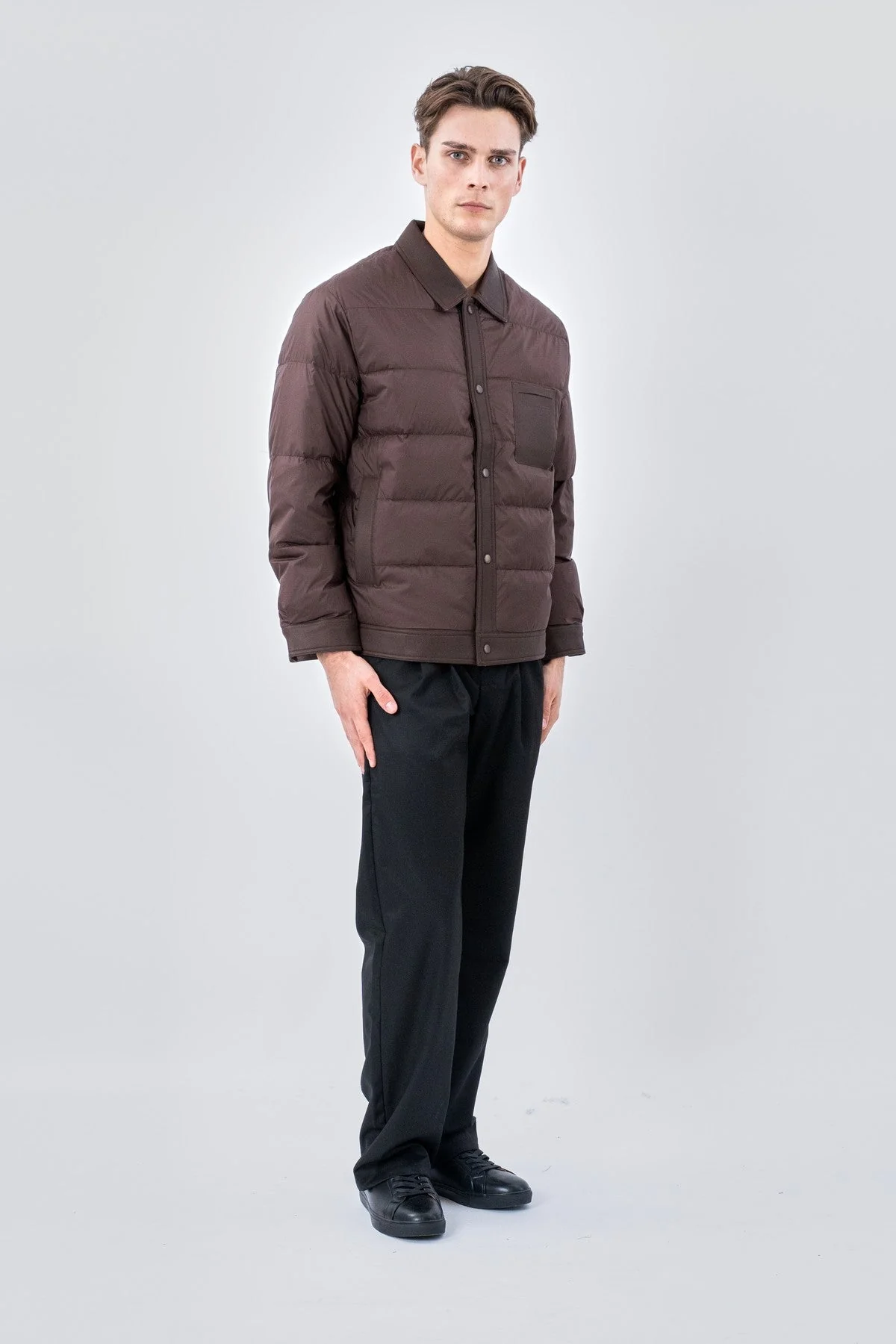 Wyatt Lange Jacke – Braun - Image 4