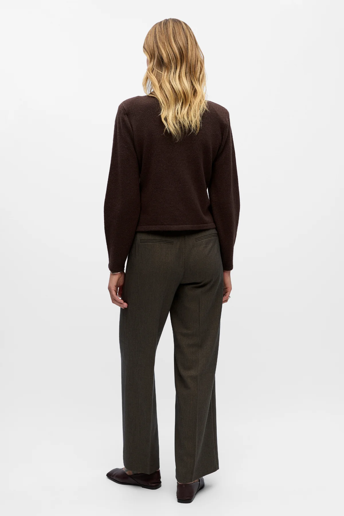 Zari -Strick -Strickjacke - Seehundbrauner Melange - Image 5