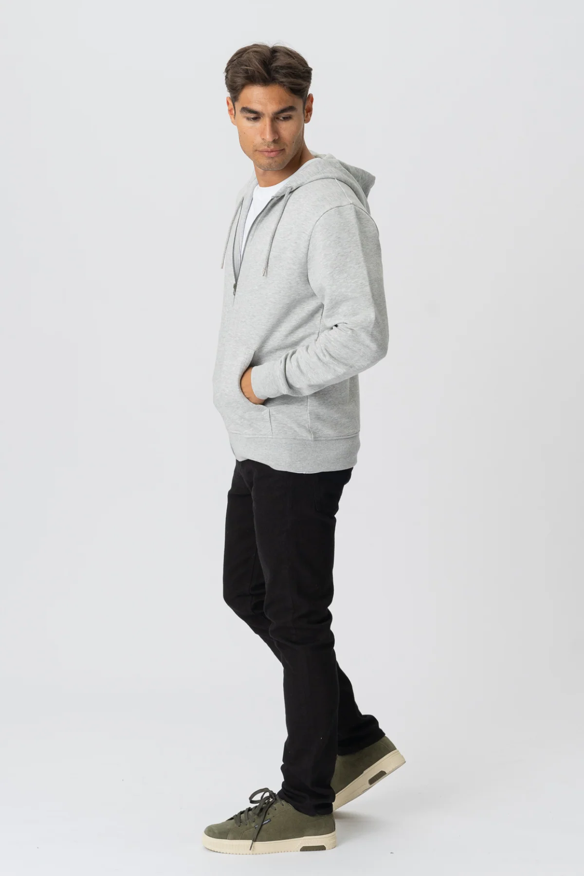 Zip Hoodie - Aschegrau - Image 3