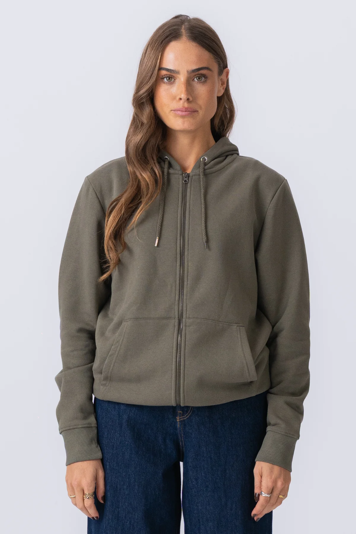 Zip Hoodie - Grün