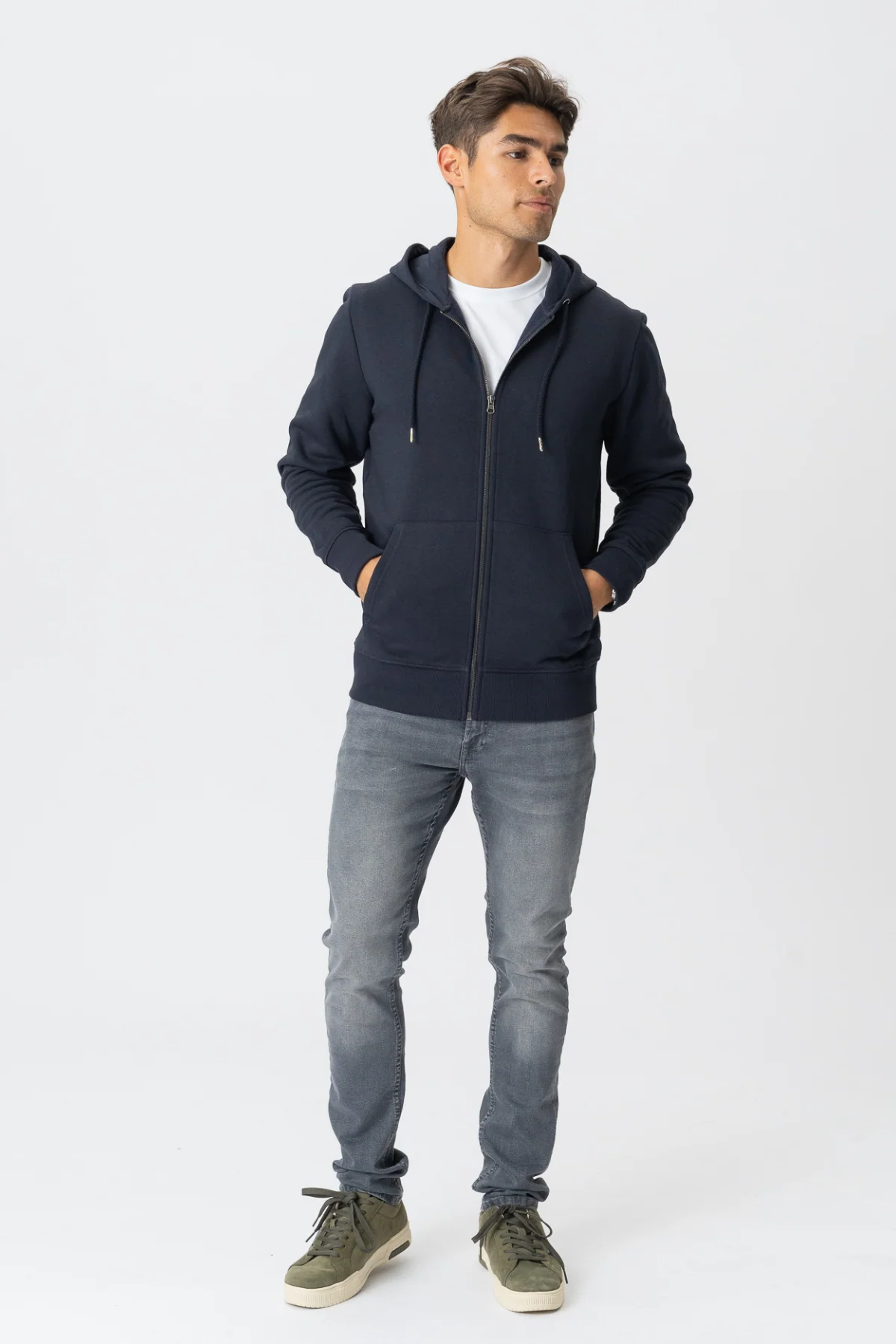 Zip Hoodie - Marineblau - Image 3