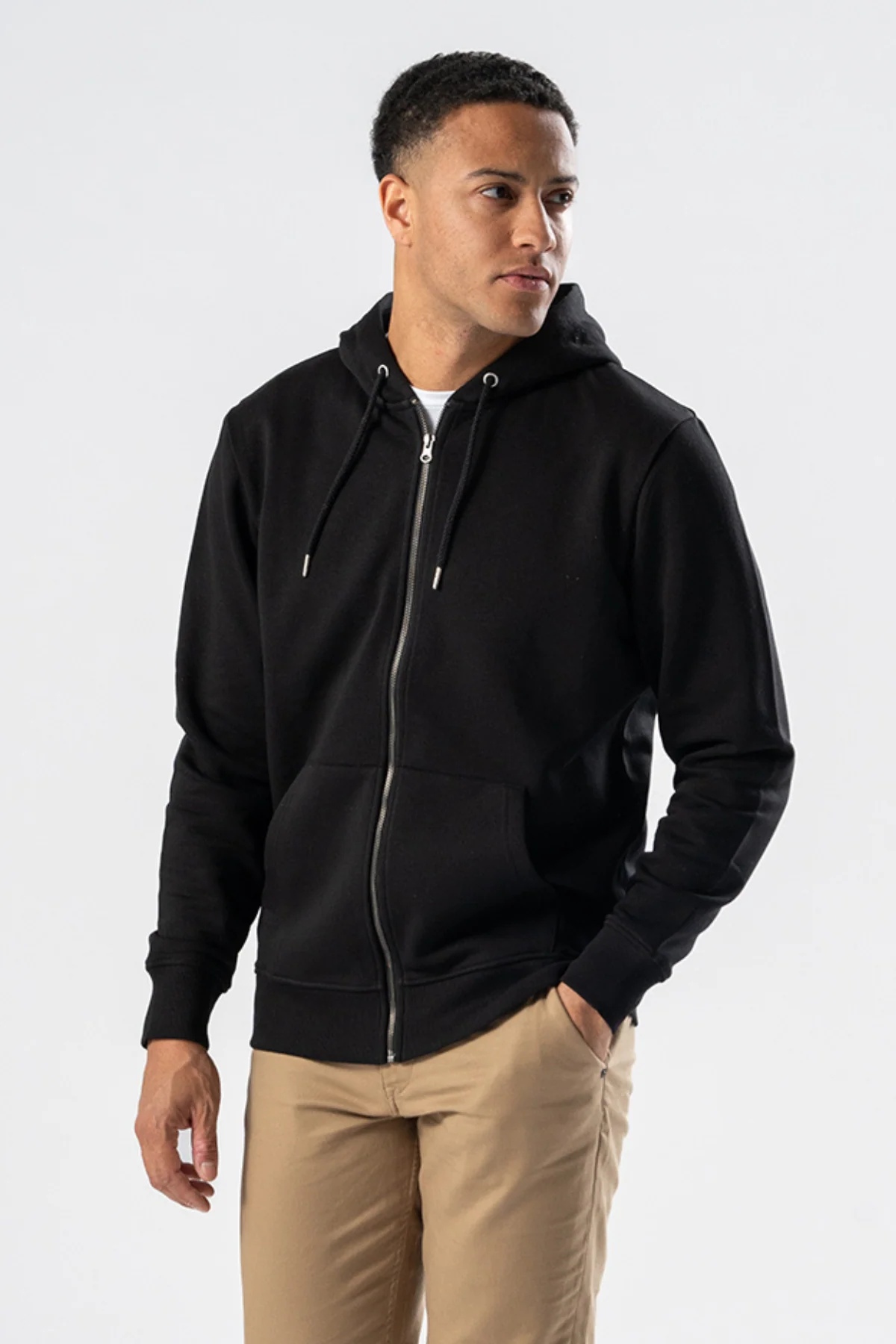 Zip Hoodie - Schwarz - Image 4