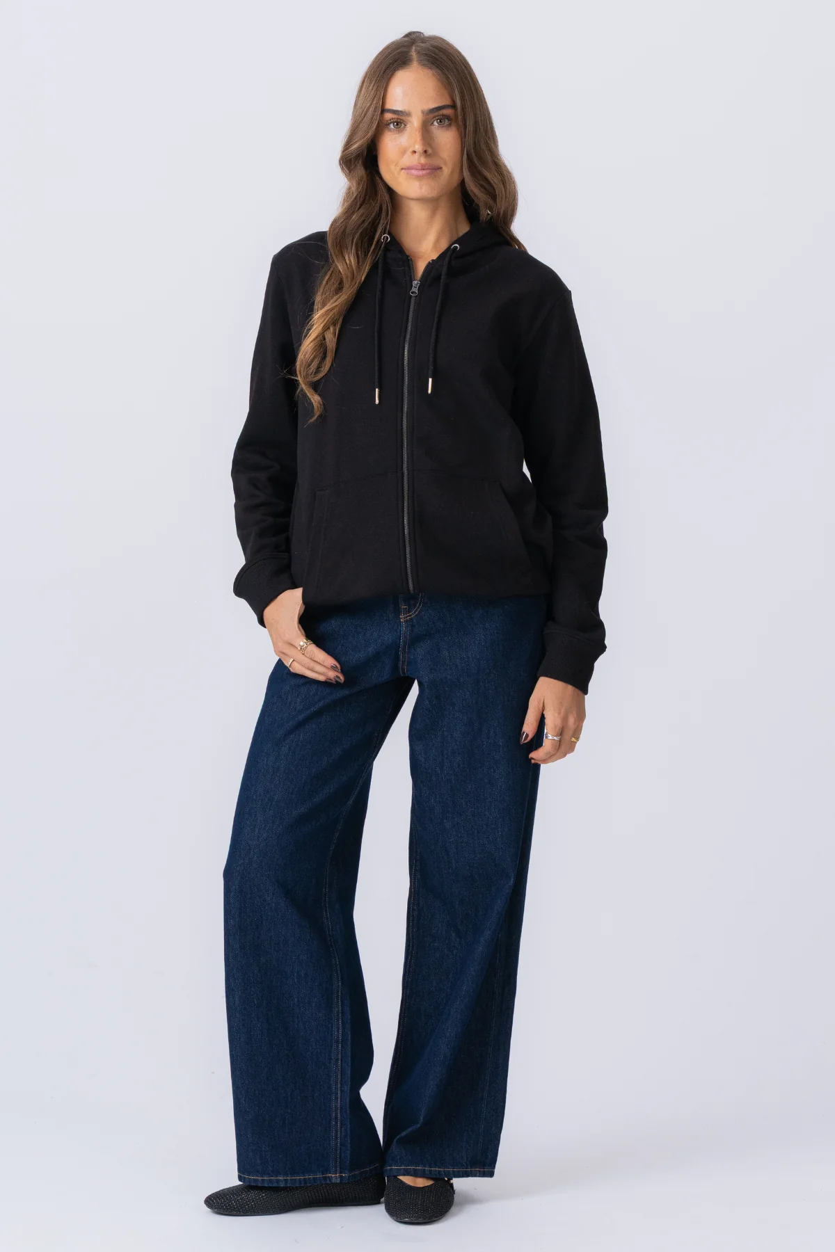 Zip Hoodie - Schwarz - Image 4